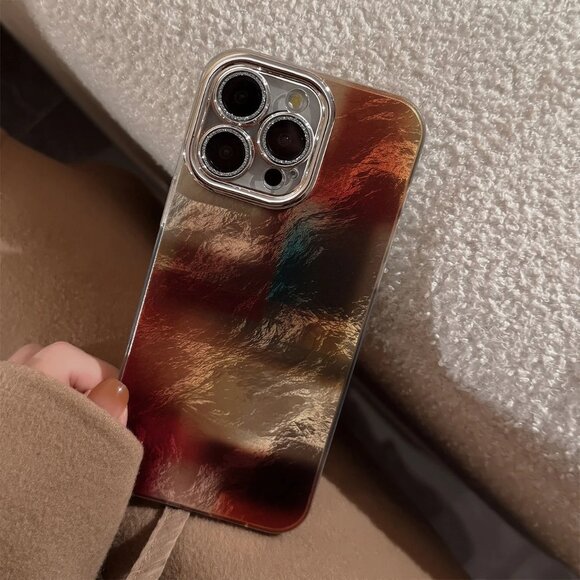 Apple iPhone 16 Pro/Max Iridescent Mirror Sheen phone case - Picture 3 of 4